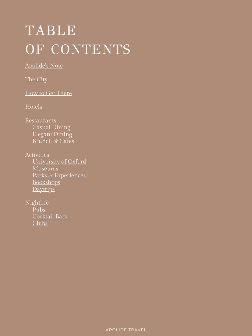 A sample page from the Oxford guide