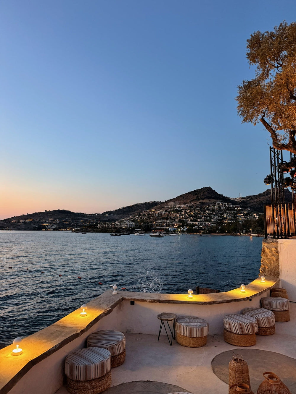 Galliard Cove House at sunset, Bodrum