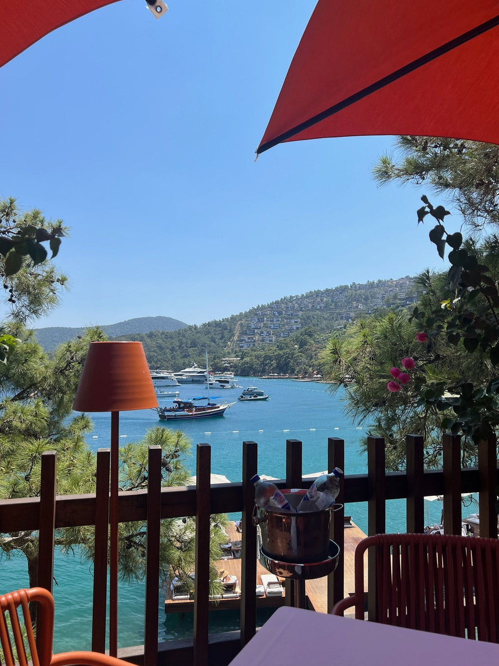 A terrace above the bay in Bodrum