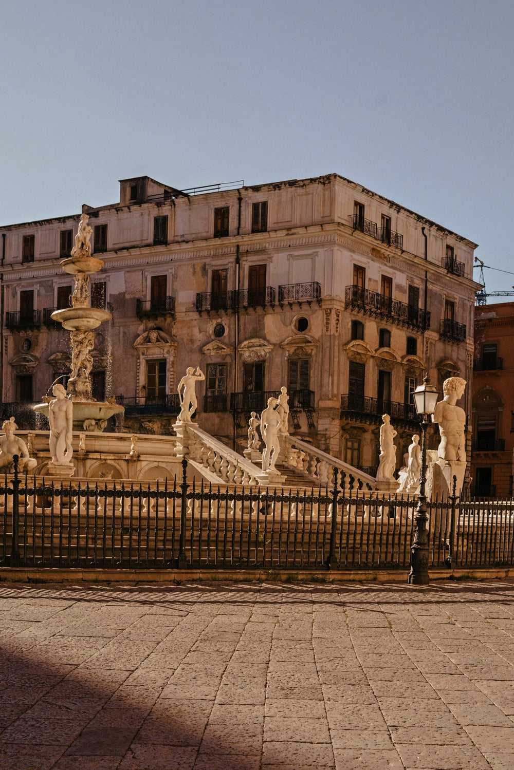 The fountain in Piazza Pretoria, Palermo