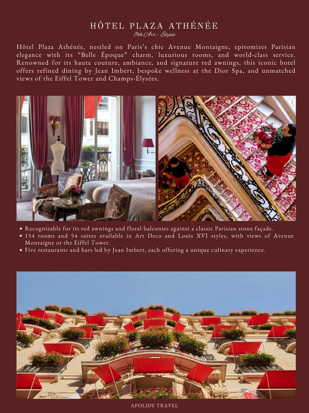 A sample page from the Paris guide